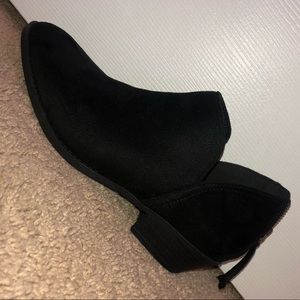 Black ankle booties Size 7.
